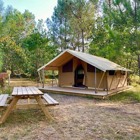 Camping La Kahute - Tente Lodge Au Coeur De La Foret Carcans Esterno foto