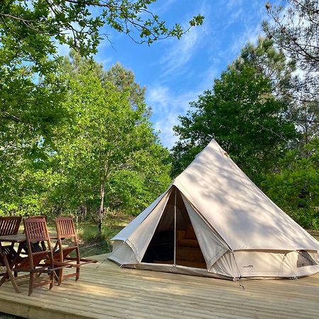 Camping La Kahute - Tente Lodge Au Coeur De La Foret Carcans Esterno foto