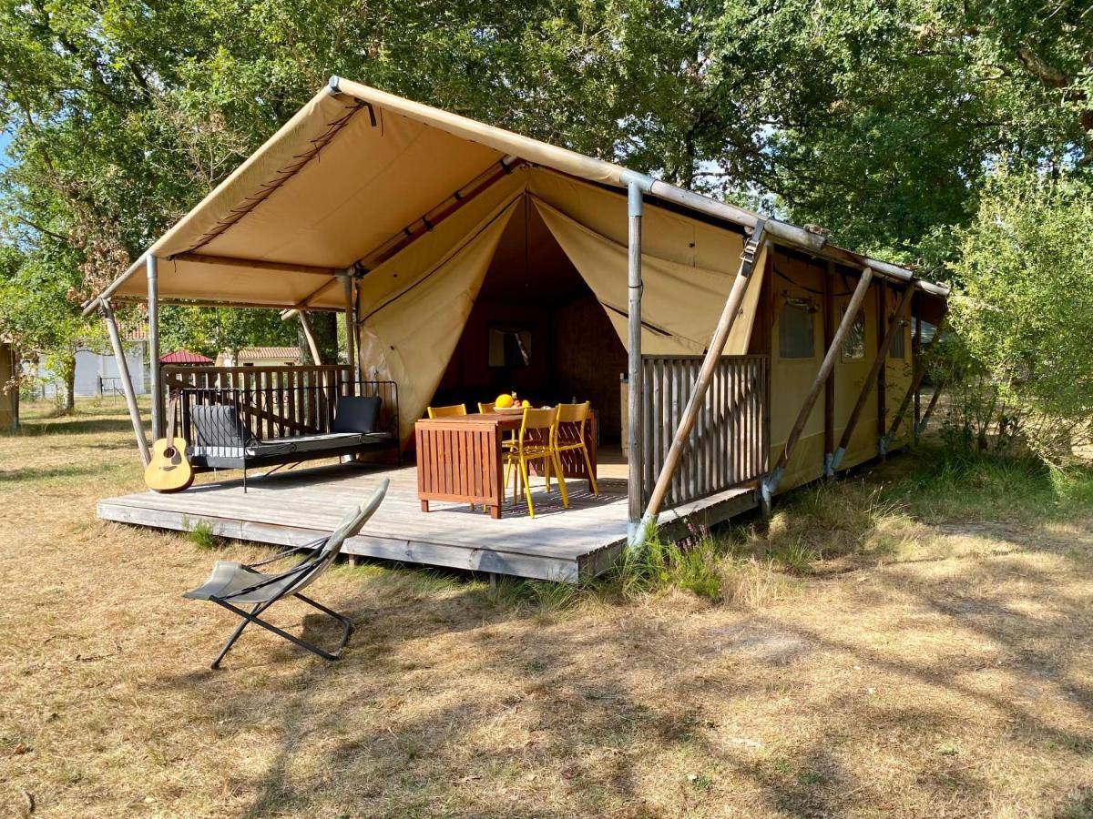 Camping La Kahute - Tente Lodge Au Coeur De La Foret Carcans Esterno foto
