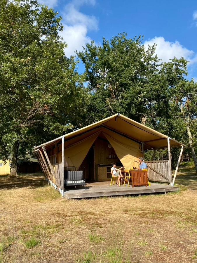 Camping La Kahute - Tente Lodge Au Coeur De La Foret Carcans Esterno foto