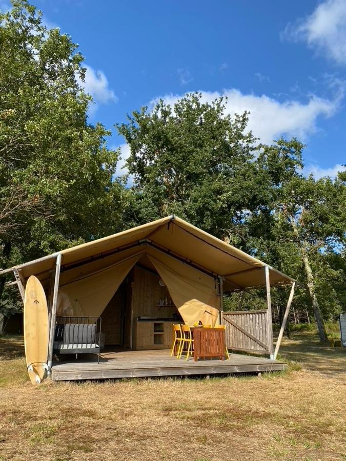 Camping La Kahute - Tente Lodge Au Coeur De La Foret Carcans Esterno foto