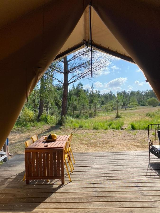 Camping La Kahute - Tente Lodge Au Coeur De La Foret Carcans Esterno foto